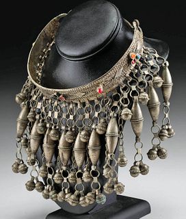 Middle Eastern Bedouin Brass Choker Kirdala Necklace
