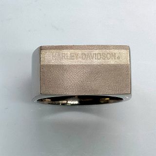 Harley Davidson Simple Sleek Titanium Ring