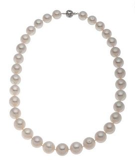 South Sea Cultured Pearls with 14 Karat and Diamonds 