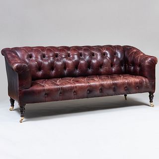 Leather Chesterfield Sofa, in the manner of Howard and Sons