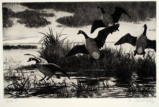 Aiden Lassell Ripley (1896-1969), Geese, c.1930