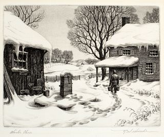 Ronau William Woiceske (1887-1953), Winter Chores, 1939