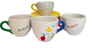 After PICASSO Crayon Collection Espresso Cups & Saucers