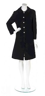 A Best & Co. Black Wool Coat,