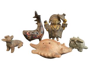 Collection Native African Hand Carved Stone and Ceramic Sculptures