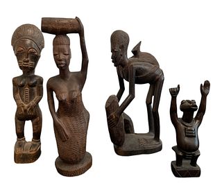 Collection African Wood Carved Sculptures