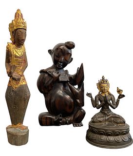Collection Thai Buddhist Goddess Statues 