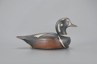 Harlequin Duck Decoy by Mark S. McNair (b. 1950)