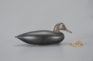 Shang Wheeler-Style Black Duck Decoy by Mark S. McNair (b. 1950)