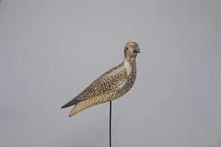 Turned-Head Golden Plover Decoy by Mark S. McNair (b. 1950)