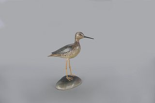 Du Pont Crowell Lesser Yellowlegs by A. Elmer Crowell (1862-1952)