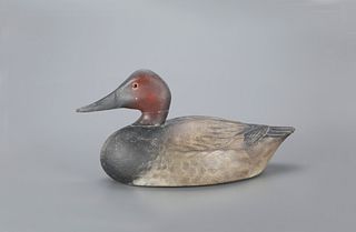 Rare Canvasback Drake Decoy by A. Elmer Crowell (1862-1952)