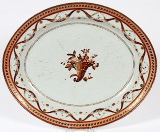 CHINESE EXPORT PORCELAIN PLATTER  18TH.C.