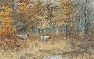 Arthur Burdett Frost (1851-1928), Autumn Woodcock Shooting