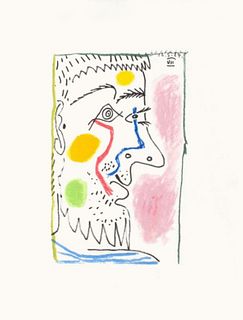 After Pablo Picasso- Lithograph "Le Gout du Bonheur 14"