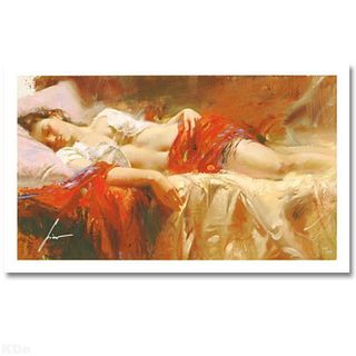 Pino (1939-2010), "Restful" Hand Signed Limited Edition with Certificate of Authenticity.