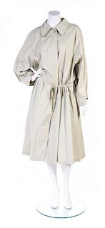 A Chanel Taupe Cotton Raincoat,