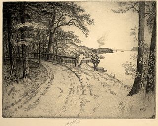 Charles Mielatz (1864-1919), Along the Hudson, 1911