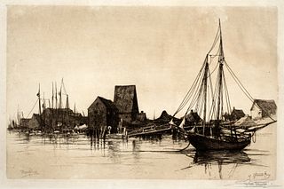 Stephen Parrish (1846-1938), Gloucester Ferry (No. 2), 1881