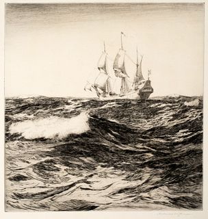 Norman Wilkinson (1878-1971), The Mayflower