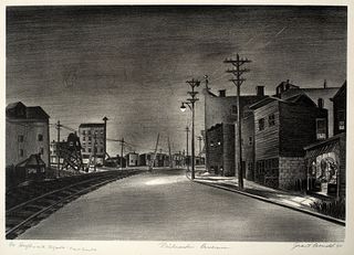 Grant Arnold (1904-1989), Railroad Avenue, 1940