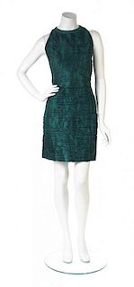 An Atelier Versace Green Fortuny Pleated Dress,