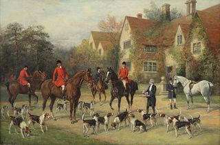 Heywood Hardy (British, 1843-1933), Fox Hunting
