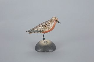 Miniature Red Knot by A. Elmer Crowell (1862-1952)