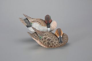 Decorative Green-Winged Teal Pair by Jeffery Moore