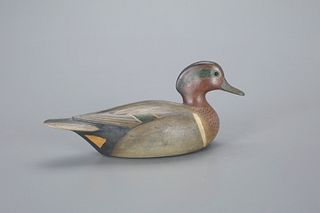 Green-Winged Teal Decoy by Mark S. McNair (b. 1950)