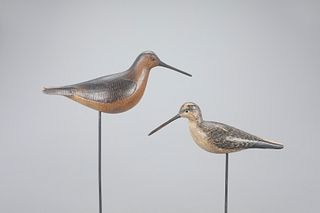 Two Drop-Wing Dowitcher by Mark S. McNair (b. 1950)