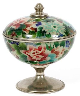 CHINESE PLIQUE-A-JOUR COVERED DISH
