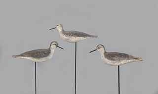 Rig of Three Willet Decoys by the Mason Decoy Factory (1896-1924)