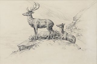 Aiden Lassell Ripley (1896-1969), Stag and Doe