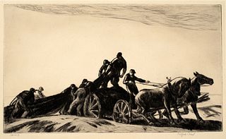 Gifford Beal (1879-1956), The Net Wagon, c.1935