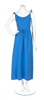 A Louis Feraud Blue Dress,