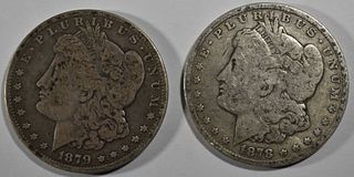 1878-S & 1879-O MORGAN DOLLARS CIRC