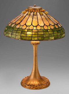 Tiffany Studios "Jewel and Feather" Table Lamp