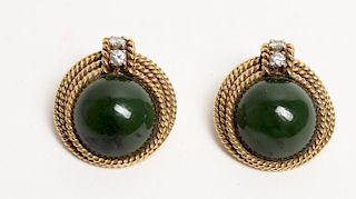 Laykin et Cie Clip-On Diamond & Gemstone Earrings