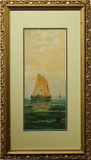Pastel Fishing Boat c.1900