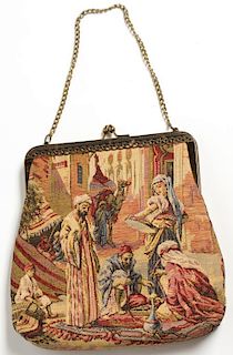 Vintage L&M Spot-Lite Tapestry Evening Bag