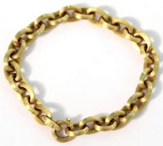 Italian 14K Gold Chain Bracelet