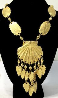 Hattie Carnegie Vintage Gold-Tone Necklace