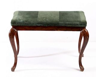Small Antique Fruitwood Louis XV-Style Bench
