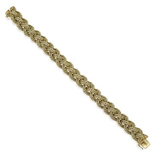 Vintage Cartier Gold Four Strand Braided Rope Bracelet