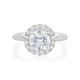 1.21-Carat Round Brilliant Cut Diamond D/VS2 Engagement Ring, GIA Certified