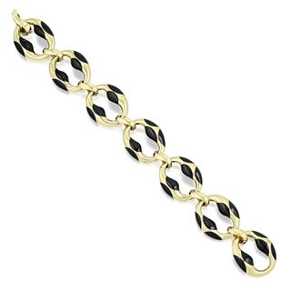 Tiffany & Co. Onyx Gold Bracelet