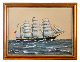 Antique Ship Painting, Meteor