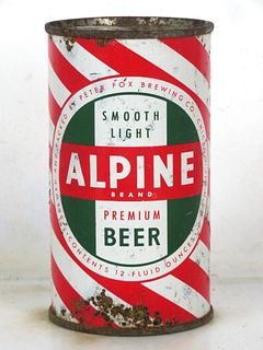 1951 Alpine Premium Beer Can (Red) Chicago 