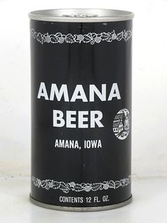 1974 Amana Beer 12oz T33-12 Ring Top Cold Spring Minnesota